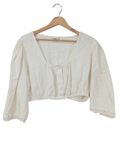 HESS FRACKMANN Trachtenhemd Damen Trachtenmode Gr. DE 44 creme Casual-Look