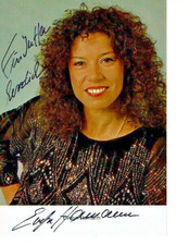 EVELYN HAMANN † Autogramm original signiert Rüdel AK ca. 15 x 10,5 cm "Loriot"