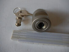 Hekna Drehknauf,Dreholive in silber mit Schließkern,gebraucht