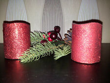 ELAMBIA flammenlose Kerzen Flacker- & Timerfunktion 2-tlg. Rot