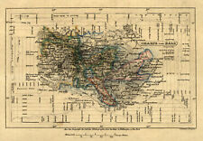 Harz Original Stahlstich Landkarte Bibl. Institut 1835