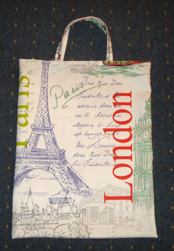 Stofftasche 42x33cm paris - stofftasche,