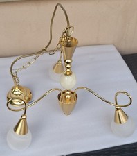 Goldene Deckenlampe 3 Arme