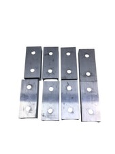 NAKA Aluminium C-Profilverbinder PV Solarpanelen 8 Stück, 45 x 25 x 100 mm