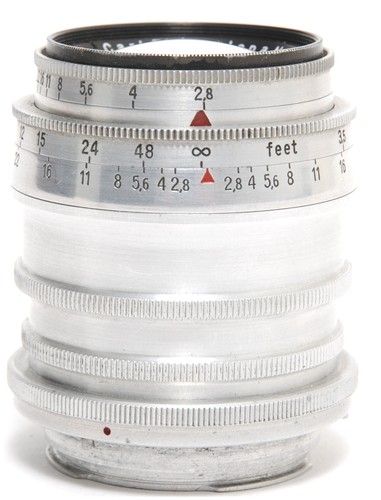 Zeiss jena tessar - 2,8/80mm, red