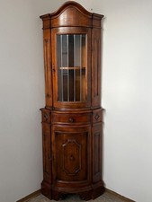 Biedermeier Eckvitrine Vitrine Barock Empire Louis XV Gründerzeit Eckschrank