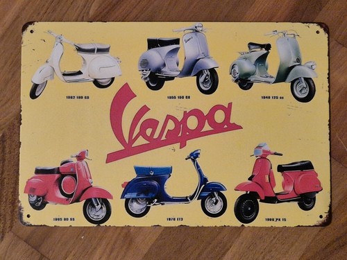Blechschild vespa italien - vespa,
