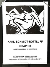 Plakat Karl Schmidt-Rottluff, Grafik, Reutlingen, 1974. 71,3 x 50cm