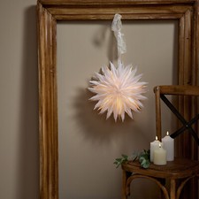Papierstern Eisblume