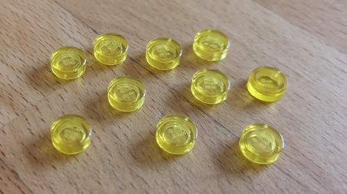 Gelb durchsichtige lego - 10, gelb-durchsichtige