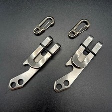 Clip Schlüsselanhänger Karabinerhaken Everyday Carry Multitool Schlüsselring 2St