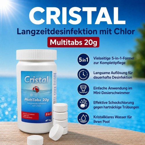 Chlortabletten 20g cristal 1kg - chlortabletten,
