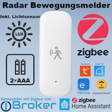 Zigbee Radar Bewegungsmelder Anwesenheit Präsenzmelder Sensor Tuya IoBroker ZHA
