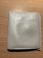 ASSIMA  Damen kleine Geldbörse Portemonnaie  creme- weiss neuwertig 9 x 9 x 1 cm