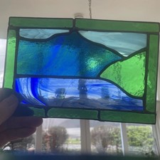 Freistehende Buntglas