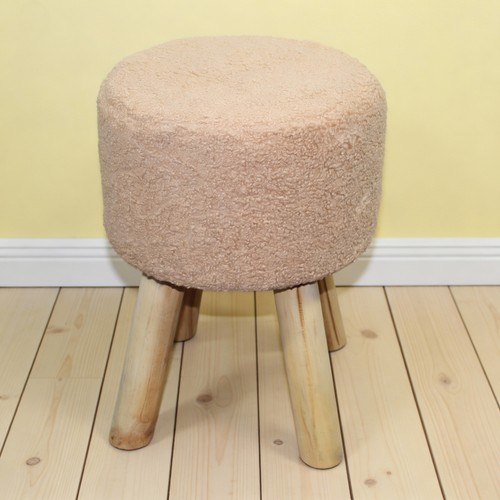 Sitzhocker plüsch fell - sitzhocker,