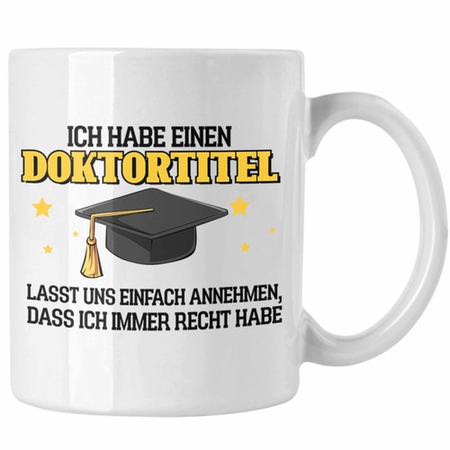 Lustige tasse doktortitel - lustige,