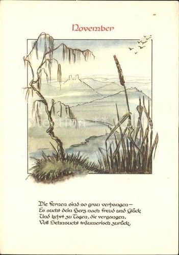 Monatskarte november gedicht - november,