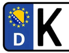 2x Kennzeichen Aufkleber BOSNIEN Bosna i Hercegovina BOSNIA Nummernschild Sticke