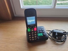 Gigaset E290A - Senioren-Telefon mit Anrufbeantworter und große Tasten - Schwarz