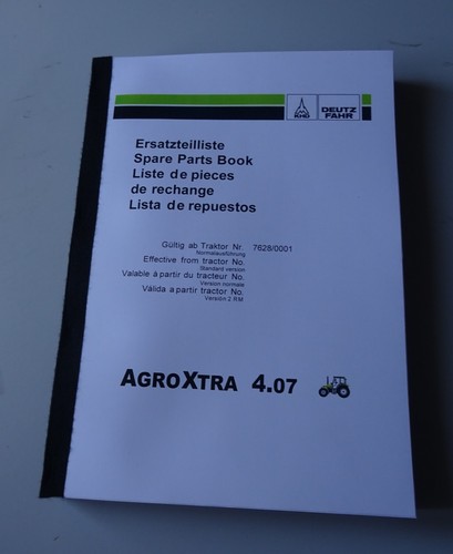 Ersatzteilliste deutz agroxtra - ersatzteilliste,