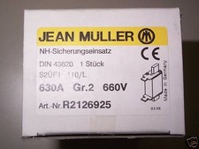 Jean Müller NH-Sicherungseinsatz R2126925 630A Gr.2 660V OVP