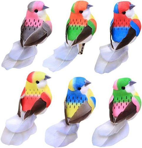 6pcs vogel deko - 6pcs,
