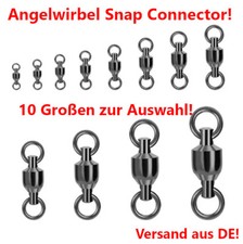 10st Angelwirbel Edelstahl Highspeed Wirbel Kugellagerwirbel Hohe Tragkraft Wels