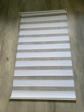 Rollo Gardinenrollo Gardinen Raffrollo 80x130 gestreift Weiß