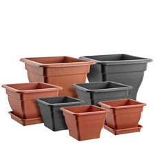 Pflanzkübel Wasserspeicher Untersetzer Blumenkübel Pflanztopf quadratisch