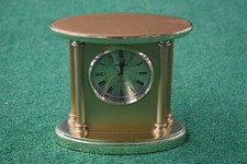 KAMINUHR TISCHUHR ° WESTFALIA ° QUARZ UHRWERK GOLDFARBEN