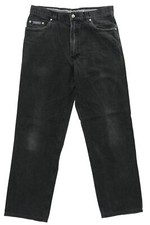 HUGO BOSS Alabama Herren Jeans Hose W36 L30 36/30 schwarz dunkelgrau gerade