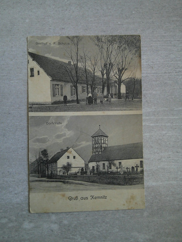 Kemnitz dorf straße - ak,