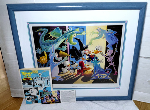 Rare signed disney lithograph - disney,