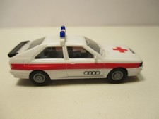 Herpa Modellauto PKW Audi Quattro Coupe NOTARZT rot weiß DRK 1:87 H0