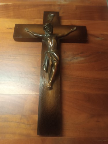 Altes großes holzkreuz braun - großes,