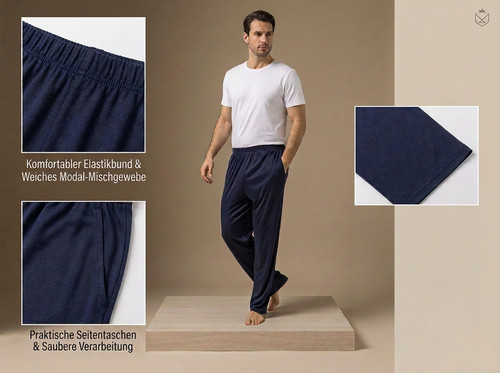 Men touch pyjama hose - touch, pyjama-hose