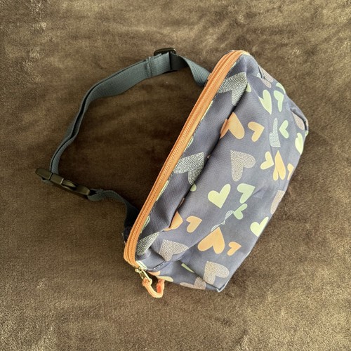 Bauchtasche mit herzen blau - blau, /
