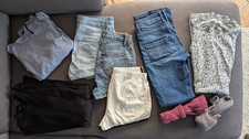 9 Teile Bekleidung Paket Mädchen Damen 164, XS, S, 34, 36, Jeans Shorts Kleider 