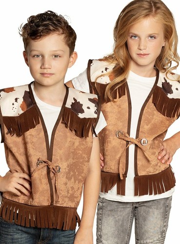 Cowboyweste mit fransen - cowboyweste,