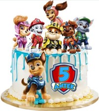 PAW Patrol Essbar Party Tortenaufleger Torte  Geburstag Zuckermasse + TEXT