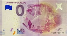 Geldschein 0 Euro Caves Lacave Frankreich 2018 Nummer 100