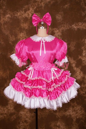 Sissy girl maid satin - satin, lockable