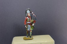 Vollplastische Zinnfigur: schottischer Dudelsackspieler 1805-1815, 54mm