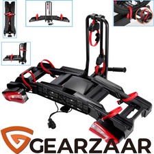 Kupplungs Fahrradträger Heckträger für 2 Fahrräder E-Bikes abklappbar abschließb