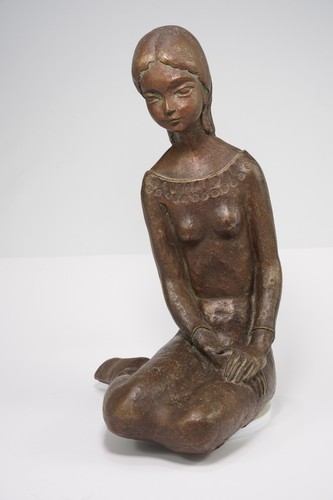 Frauenfigur kniend 34 cm - frauenfigur,,