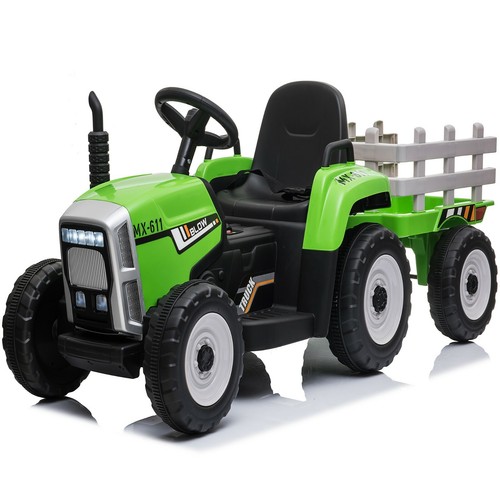 Kinderfahrzeug traktor grün - traktor, +