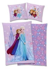 Disney Frozen - Die Eiskönigin kuschelige Fleece Bettwäsche 80x80 + 135x200 cm