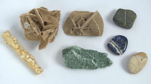 Kleine sammlung mineralien - sammlung,
