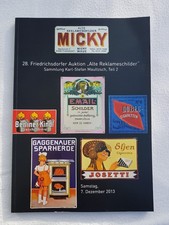 Katalog 28. Auktion Alte Reklameschilder Micky Waue Email Schilder Ergebnisliste